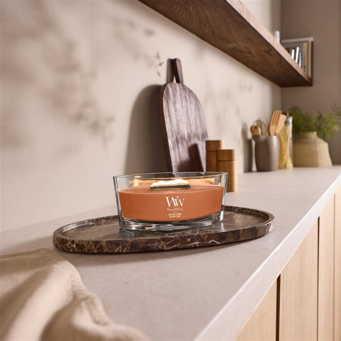 EAN 5038581184968 - WoodWick Saffron Smoke vela Elipse Azafrán Marrón 1 pieza(s) imagen 2