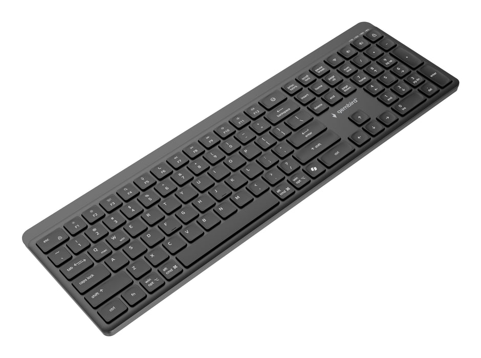 EAN 8716309136907 - Gembird KB-WPS-03 teclado Oficina RF Wireless + Bluetooth QWERTY Internacional de EE.UU. Negro imagen 5