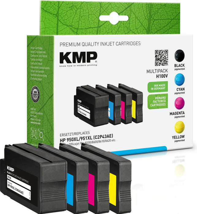 EAN 4011324172270 - KMP H100V cartucho de tinta Negro, Cian, Magenta, Amarillo imagen 1