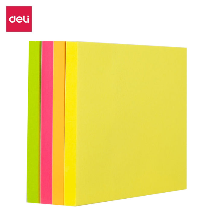 EAN 6921734969743 - Deli EA03003 pestaña autoadhesiva 100 hojas Rosa, Naranja, Amarillo, Rojo, Verde imagen 1