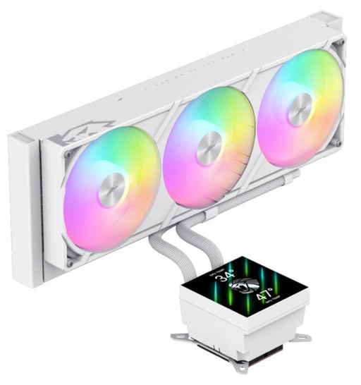 EAN 6931858754545 - GameMax Glacier 360 LCD WH Procesador Sistema de refrigeración líquida todo en uno 12 cm Blanco 1 pieza(s imagen 2