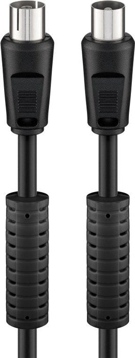 EAN 4040849507281 - Goobay 50728 cable coaxial 1,5 m Negro imagen 1