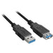 EAN 4044951015672 - Sharkoon 1m, 2xUSB3.0-A cable USB USB 3.2 Gen 1 (3.1 Gen 1) USB A Negro imagen 1