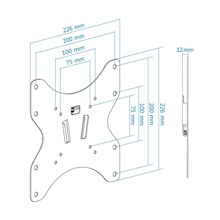 EAN 8433281009790 - TooQ LP1242F-B soporte para TV 106,7 cm (42") Negro imagen 7