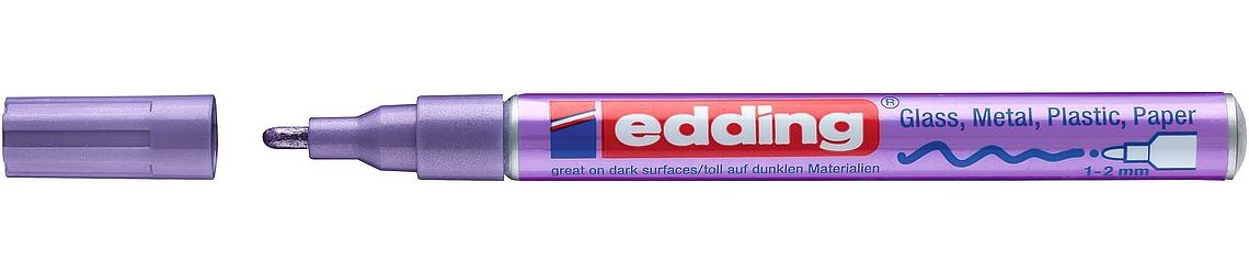 EAN 4004764953820 - Edding 751 marcador permanente Punta redonda Violeta 10 pieza(s) imagen 1