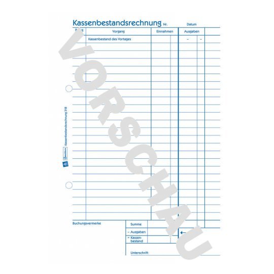EAN 4004182003183 - Avery 318 registro comercial (libro) Azul, Blanco imagen 2