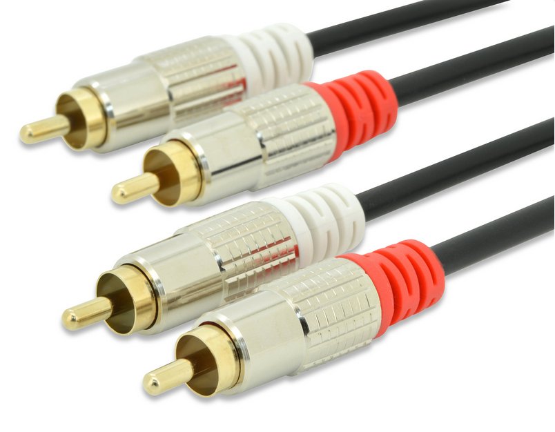 EAN 4054007845917 - Ednet 2.5m RCA x 2 m/m cable de audio 2,5 m 2 x RCA Negro imagen 2