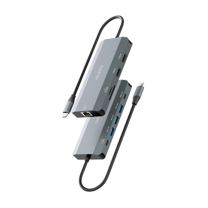EAN 8435739905418 - AISENS ASUC-10P052-GR base para portátil y replicador de puertos Alámbrico USB 3.2 Gen 1 (3.1 Gen 1) Type imagen 3