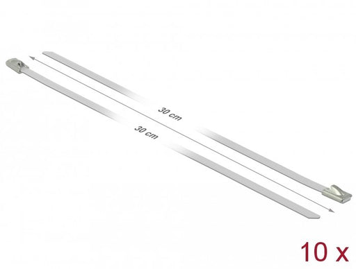 EAN 4043619188185 - DeLOCK 18818 presilla Acero Blanco 10 pieza(s) imagen 2