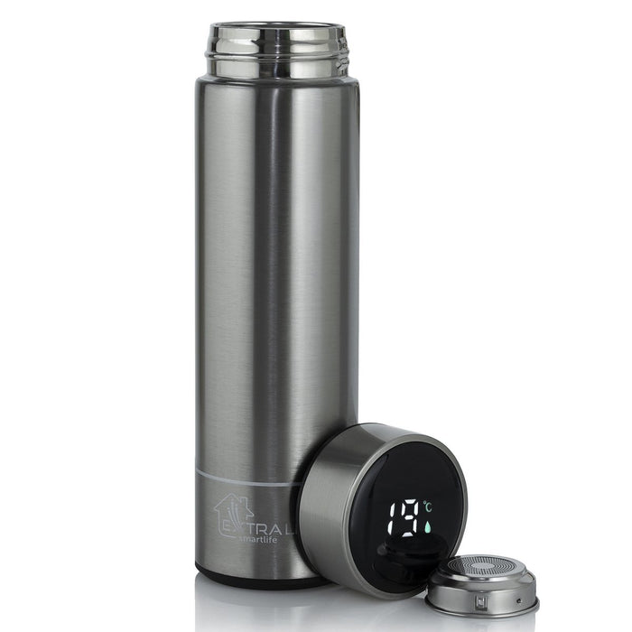 EAN 5905090335849 - Extralink MUG-SMART500 SILVER taza de viaje 500 ml Acero inoxidable imagen 1