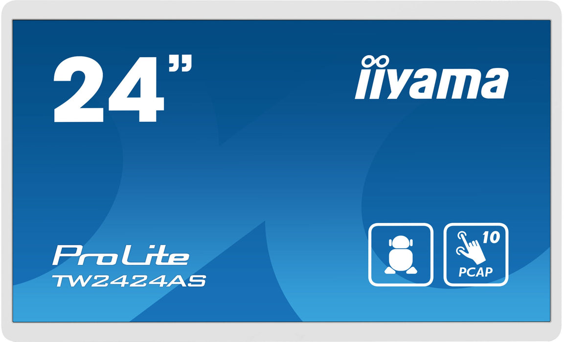 EAN 4948570122950 - iiyama TW2424AS-W1 pantalla para PC 60,5 cm (23.8") 1920 x 1080 Pixeles 4K Ultra HD Pantalla táctil Negro imagen 2