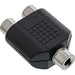 EAN 4043718080427 - InLine 99338 cambiador de género para cable 3.5mm jack female mono 2xRCA Negro imagen 1
