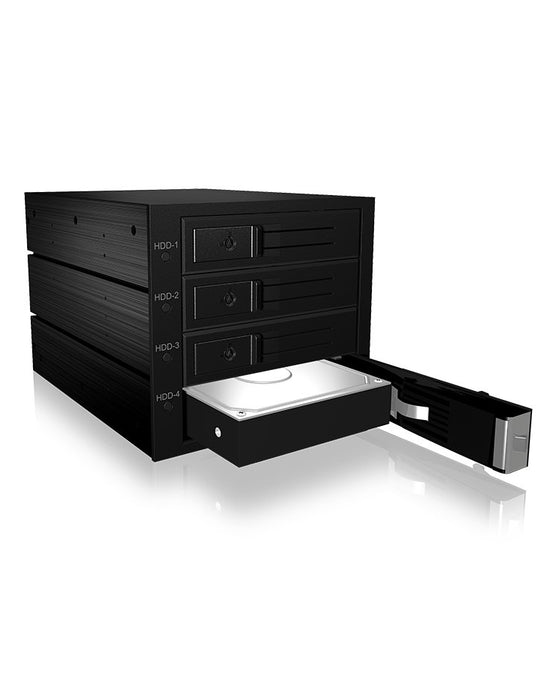 EAN 4250078161400 - ICY BOX IB-564SSK 3x 5,25" Bandeja para disco duro Negro imagen 2