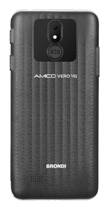 EAN 8015908830200 - Brondi Amico Vero 4G 14,5 cm (5.7") SIM doble Android 14 3 GB 32 GB 2800 mAh Negro imagen 4