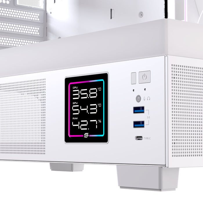 EAN 6977277360073 - Einarex EXCS-SM-51DR-W carcasa de ordenador Micro Torre Blanco imagen 11