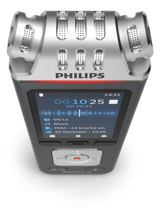 EAN 0855971006519 - Philips Voice Tracer DVT7110/00 dictáfono Tarjeta flash Antracita, Cromo imagen 4