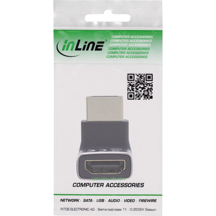 EAN 4043718338245 - InLine 17991G cambiador de género para cable HDMI A Negro, Gris imagen 4