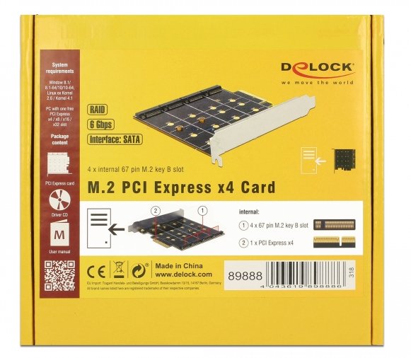 EAN 4043619898886 - DeLOCK 89888 tarjeta y adaptador de interfaz Interno SATA imagen 5