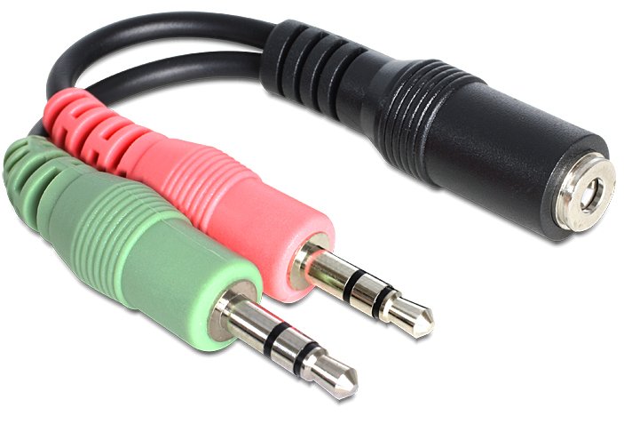 EAN 4043619654598 - DeLOCK 65459 cable de audio 0,012 m 3,5mm 2 x 3.5mm Negro imagen 1