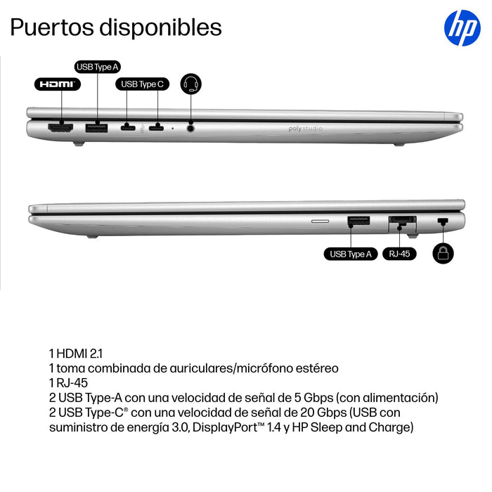 EAN 0199251610141 - HP ProBook 4 G1i AI Wolf Pro Security Edition Intel Core Ultra 7 255U Portátil 40,6 cm (16") WUXGA 32 GB  imagen 5