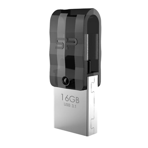 EAN 4712702655933 - Silicon Power Mobile C31 unidad flash USB 16 GB USB Type-A / USB Type-C 3.2 Gen 1 (3.1 Gen 1) Negro, Plat imagen 2