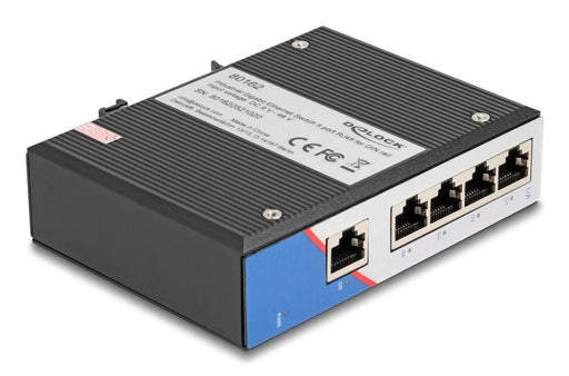 EAN 4043619801626 - DeLOCK 80162 switch Gigabit Ethernet (10/100/1000) DIN rail Negro imagen 2