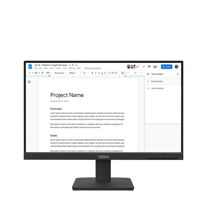 EAN 198158439435 - Lenovo ThinkVision S22-4e pantalla para PC 54,6 cm (21.5") 1920 x 1080 Pixeles Full HD LED Negro imagen 1