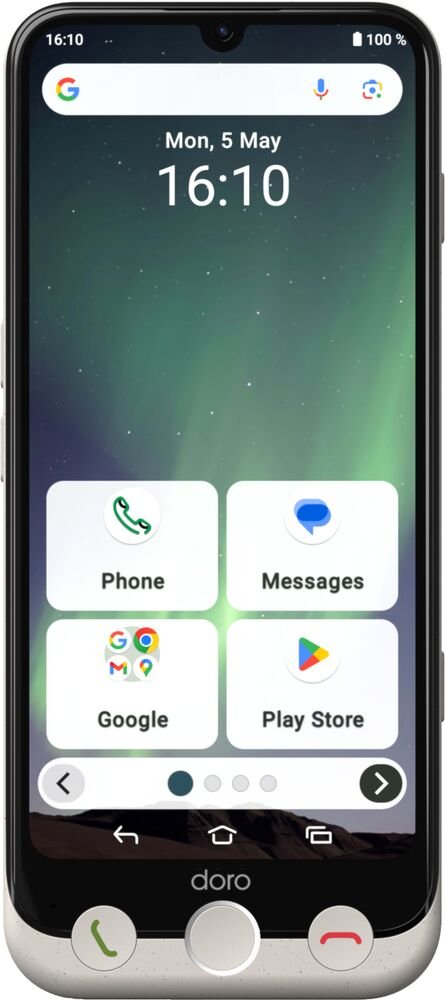 EAN 7322460089054 - Doro Aurora A30 15,5 cm (6.1") SIM doble Android 14 4G USB Tipo C 6 GB 128 GB 5000 mAh Negro, Blanco imagen 1