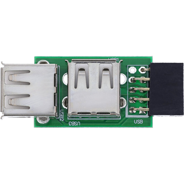 EAN 4043718121236 - InLine 33440I cambiador de género para cable 2x USB-A Verde imagen 3