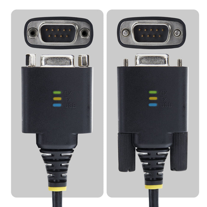 EAN 65030898430 - StarTech.com 1P6FFC-USB-C-SERIAL cable de serie Negro USB Tipo C RS-232 imagen 4