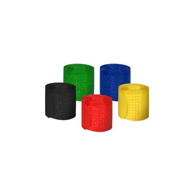 EAN 4260283117475 - MediaRange MRCS302 presilla Bridas adherentes para cables Nylon Negro, Azul, Verde, Rojo, Amarillo 5 piez imagen 1