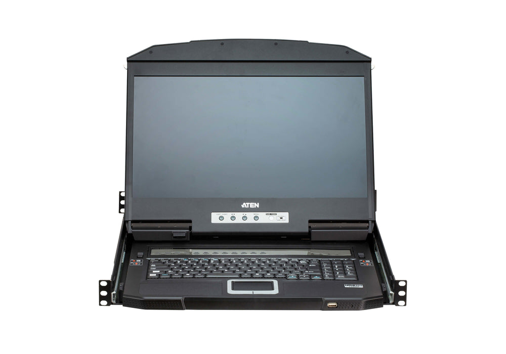 EAN 4710469343766 - ATEN CL3884NW consola de rack 47 cm (18.5") 1920 x 1080 Pixeles Metal Negro 1U imagen 3