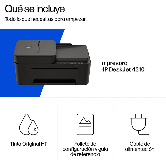 EAN 0198828789723 - HP DeskJet 4310 Inyección de tinta térmica A4 4800 x 1200 DPI 8,5 ppm Wifi imagen 4