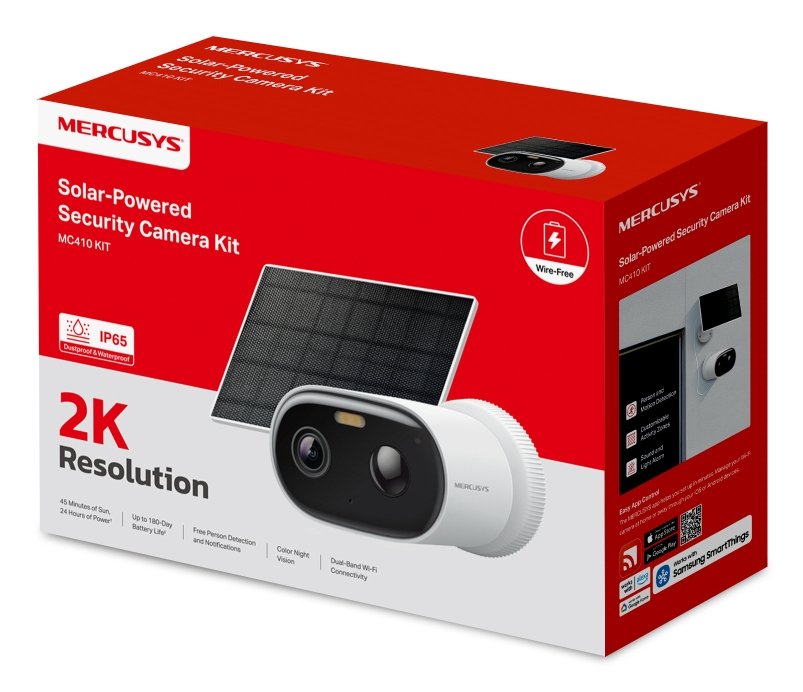 EAN 6957939005207 - Mercusys MC410 KIT cámara de vigilancia Cámara de seguridad IP Exterior 2304 x 1296 Pixeles Pared imagen 2