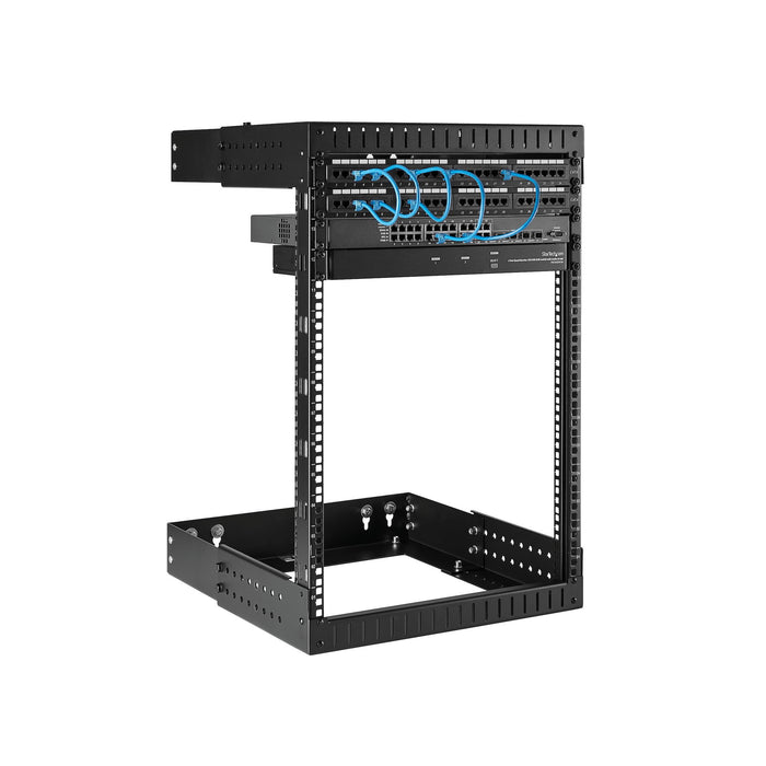 EAN 65030873758 - StarTech.com RK15WALLOA armario rack Bastidor de pared Negro imagen 4