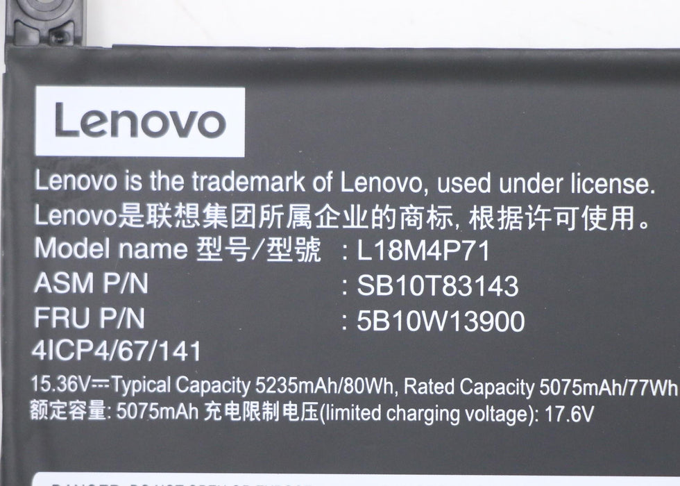 EAN 5704174403012 - Lenovo 5B10W13900 refacción para laptop Batería imagen 5