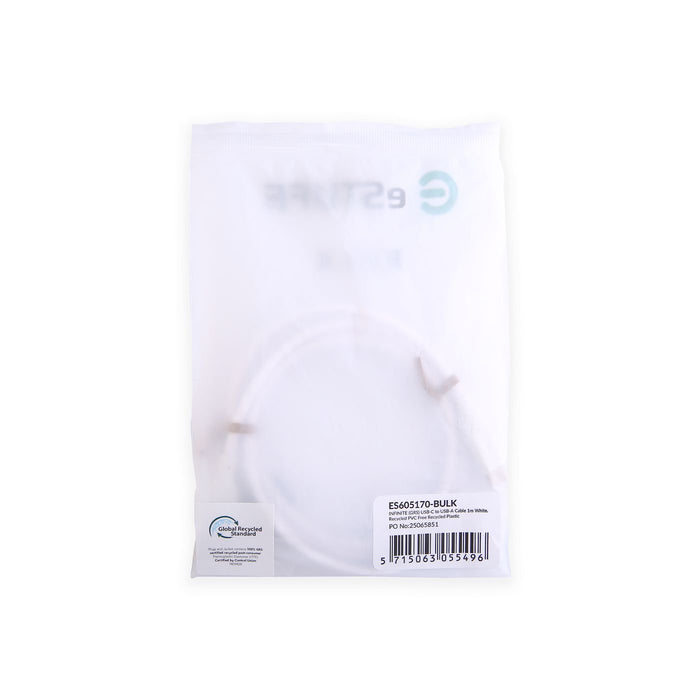 EAN 5715063055496 - eSTUFF ES605170-BULK cable USB USB 2.0 1 m USB C USB A Blanco imagen 3