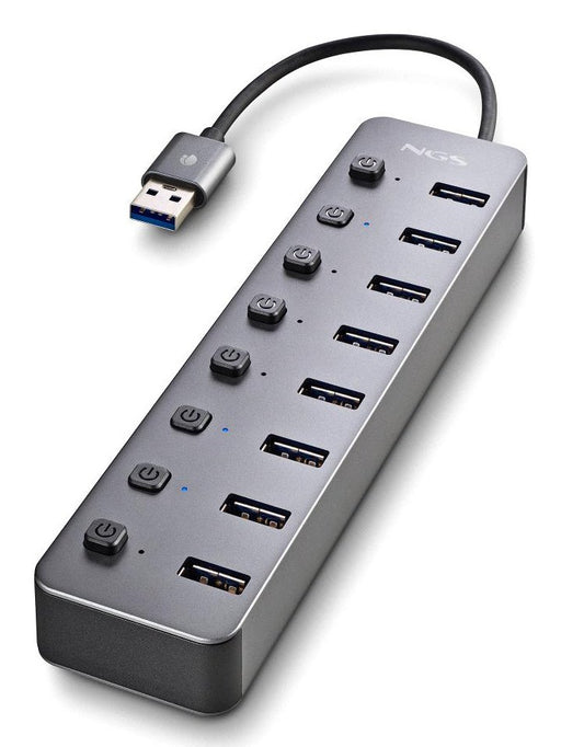 EAN 8435430624397 - NGS IHUB 8 USB 2.0 Type-A 5000 Mbit/s Gris imagen 1