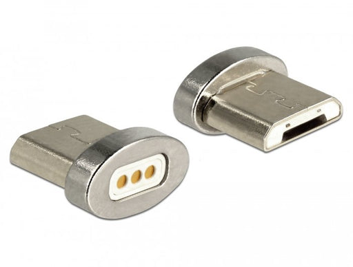 EAN 4043619659296 - DeLOCK 65929 cambiador de género para cable USB Type Micro-B magnet interface Plata imagen 1