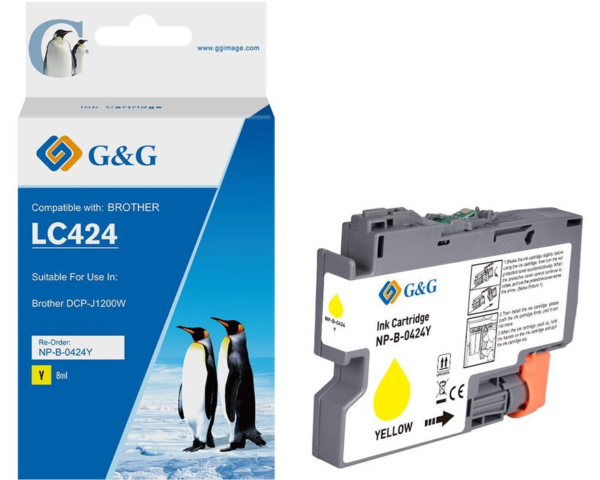 EAN 6941784781232 - G&G 20595 cartucho de tinta 1 pieza(s) Compatible Amarillo imagen 1