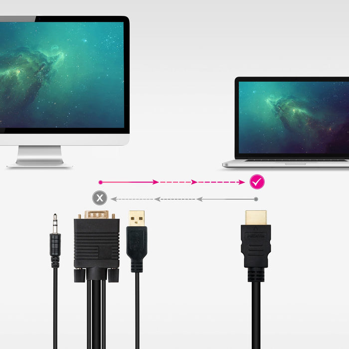 EAN 8433281013834 - Nanocable 10.15.4350 adaptador de cable de vídeo 1,8 m HDMI tipo A (Estándar) VGA (D-Sub) + 3.5mm + USB T imagen 4