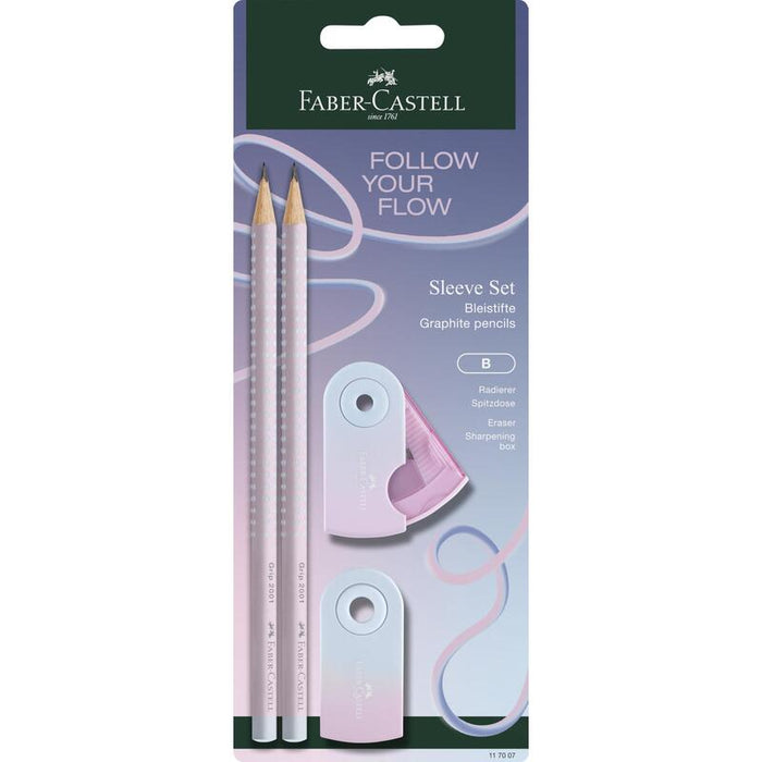 Faber-Camell Flow Edition Grip Set Bk Blushing Sky