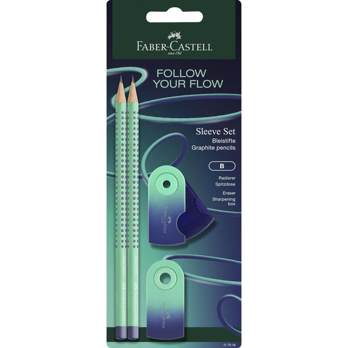 Faber-Camell Flow Edition Grip Set Bk Hzzing Blue