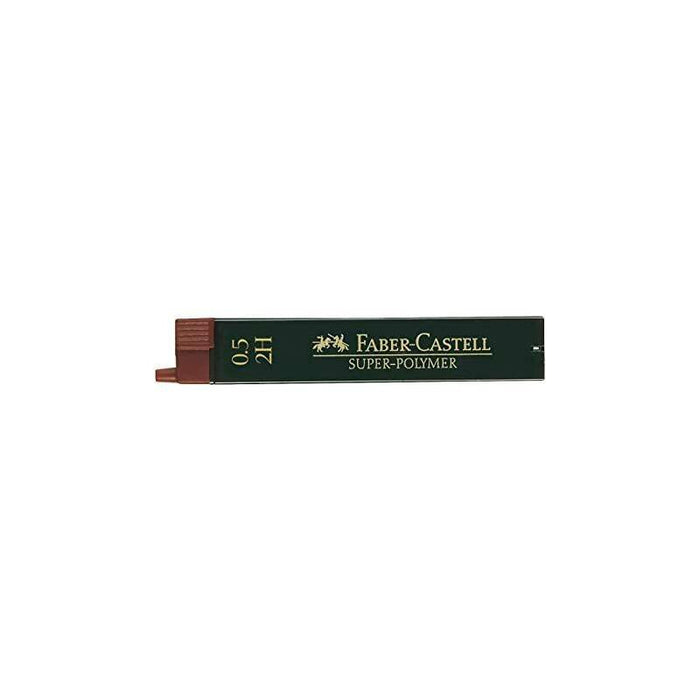 Faber Castell Estuche De 12 Minas 0,5mm 2h En Blister