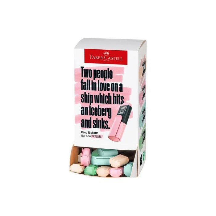 Faber Castell Marcador Textliner Surtido Pastel Expositor Cartón 60 Ud