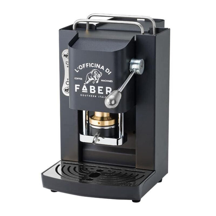 Faber Pro Deluxe Ese Pad Espressomaschine Matt Negro & Chrom