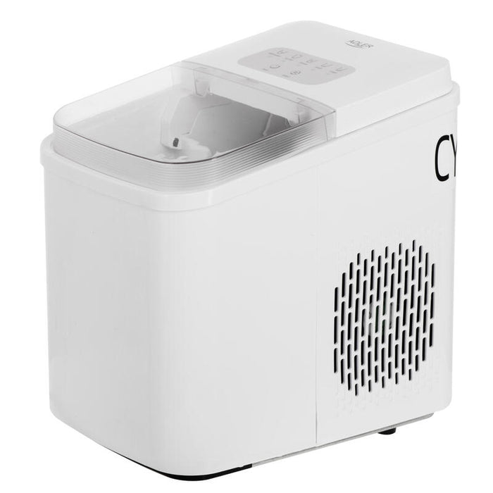 Fabricador De Cubos De Hielo Adler Ad 8800, 2 Tamaños De Hielo, Autolimpiante, Blanco
