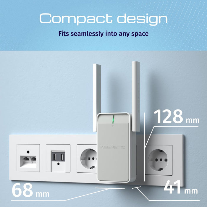 EAN 4897082922100 - Keenetic Buddy 6 (KN-3411) Repetidor de red Blanco, Gris 1000 Mbit/s imagen 6