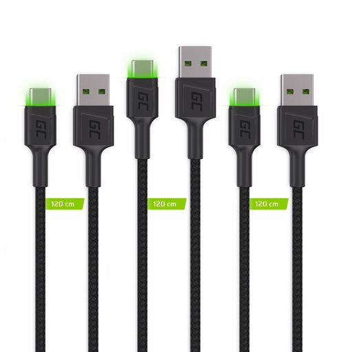 EAN 5907813961373 - Green Cell KABGCSET02 cable USB 1,2 m USB A USB C Negro imagen 2