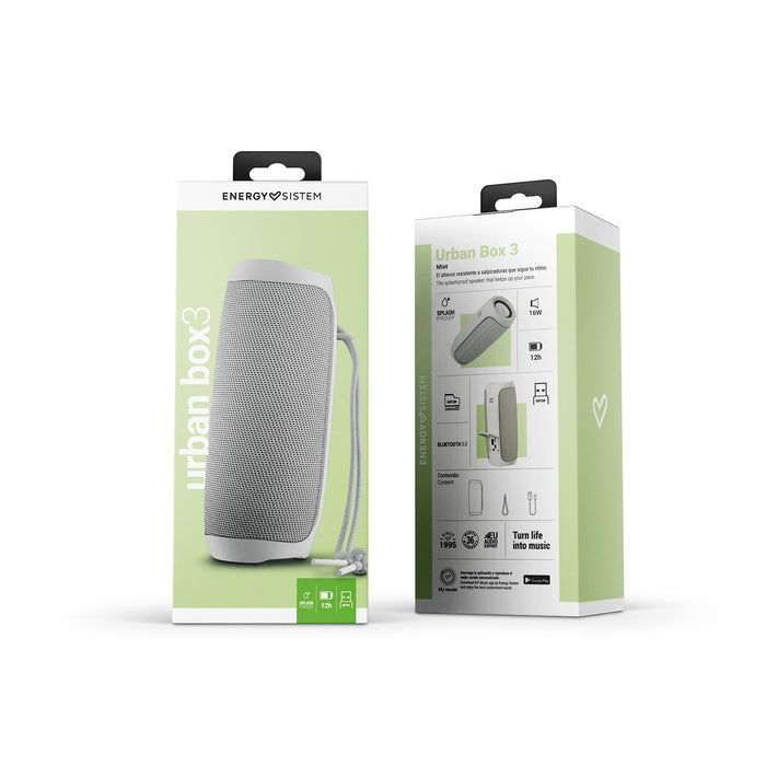 EAN 8432426453658 - Energy Sistem Urban Box 3 Mist Altavoz monofónico portátil Blanco 16 W imagen 5